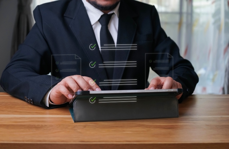 check electronic documents on digital documents